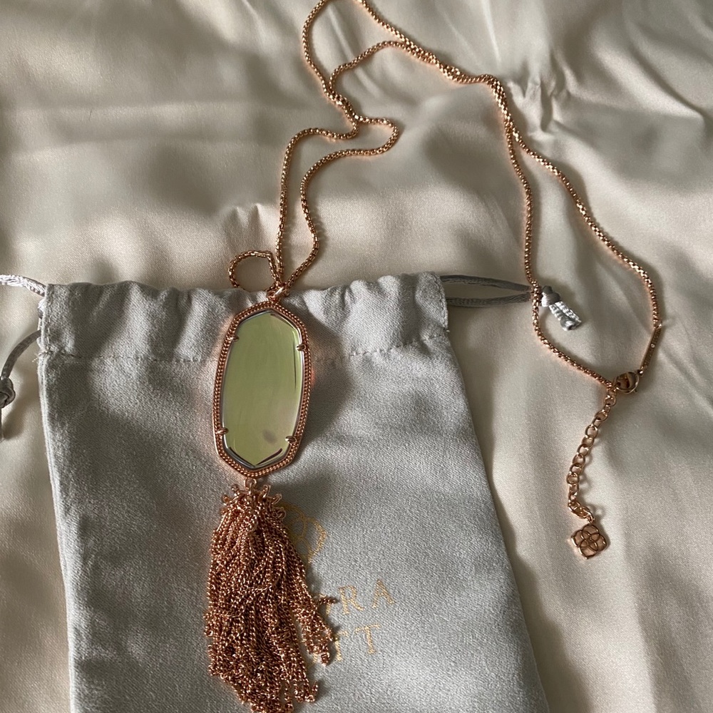 Rayne Gold Long pendant necklace